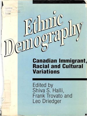 cover image of Ethnic Demography